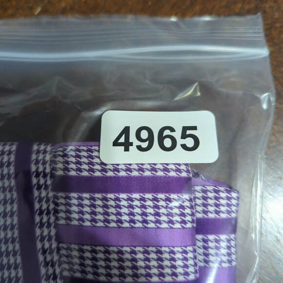 Robert Graham Shirt Men's 4XL Purple Flip Cuff Long Sleeve Button Up - Picture 11 of 11